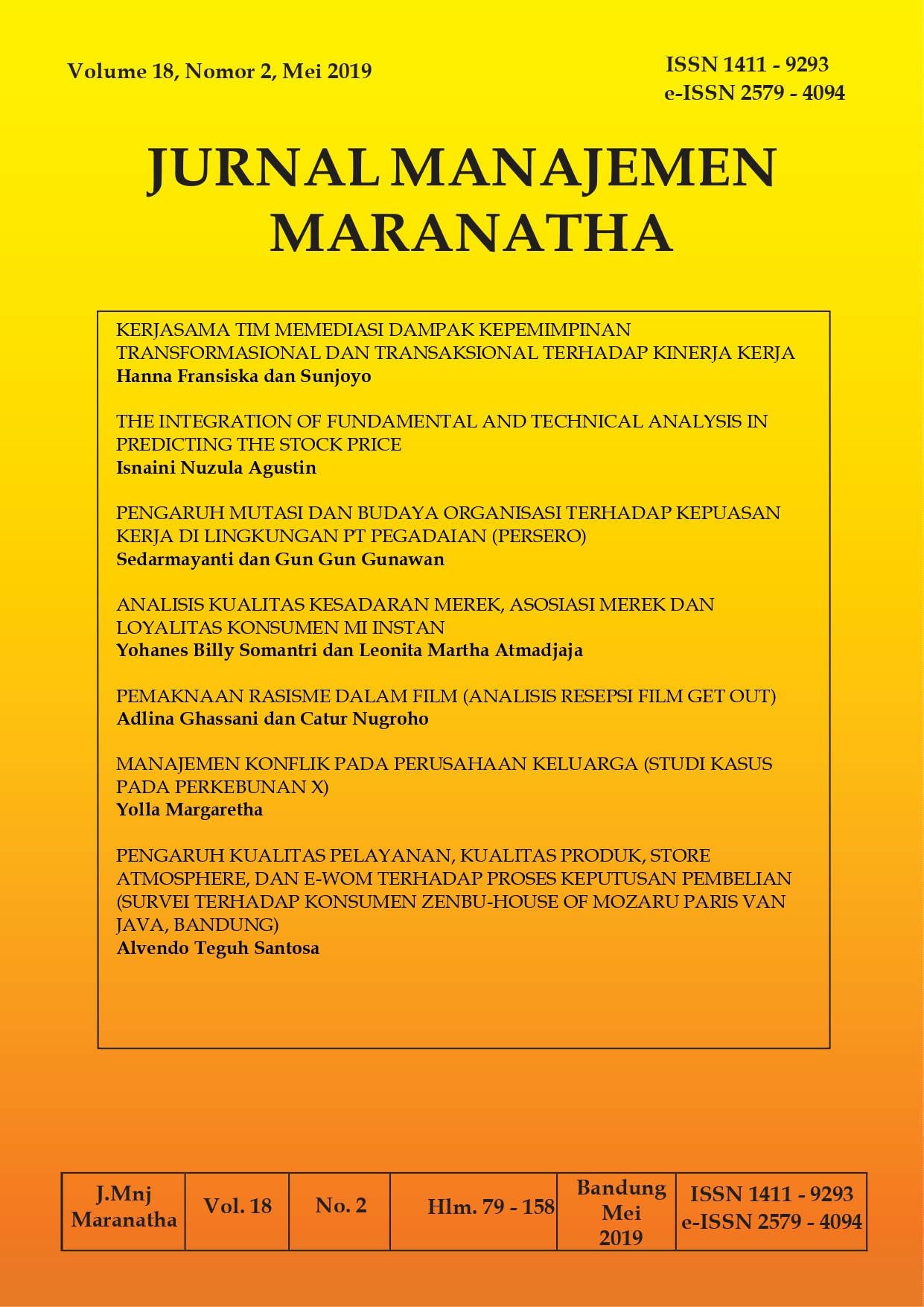 Universitas Kristen Maranatha Journals
